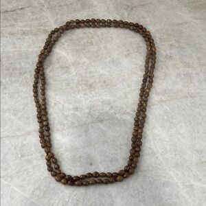 Large Brown Beaded Necklace